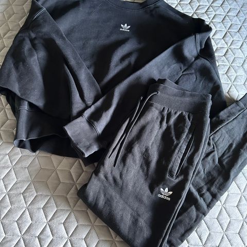 Sort adidas joggedress