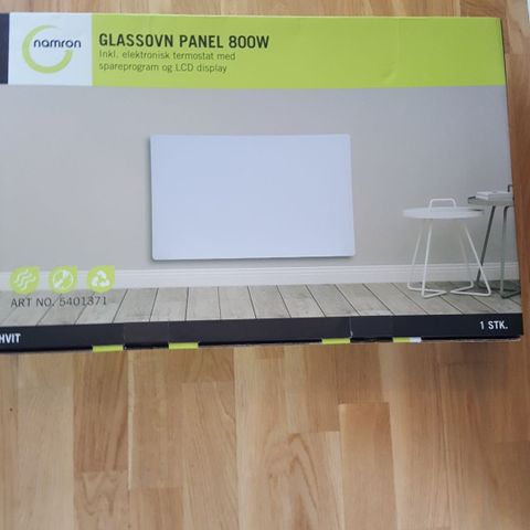 Ny Glassovn panel 800W