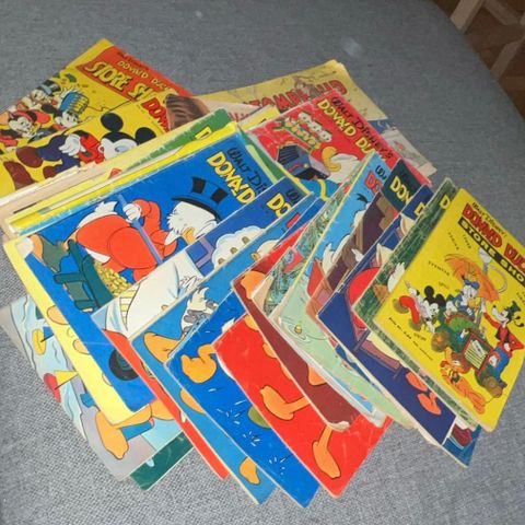 Diverse Donald Duck utgaver fra 1956 - 1961