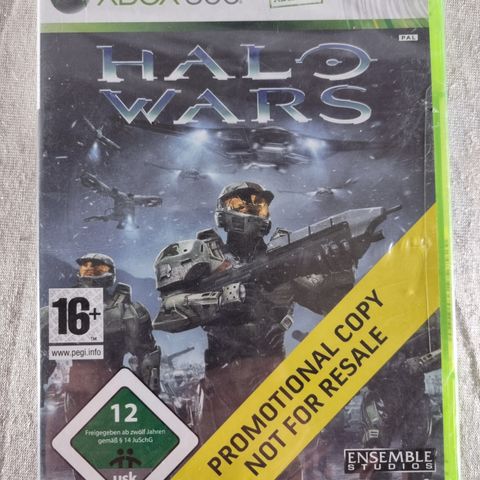 Halo Wars nytt forseglet Promotional Copy Not For Resale til XBOX 360