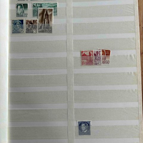 Samling av frimerker til salgs - se bilder