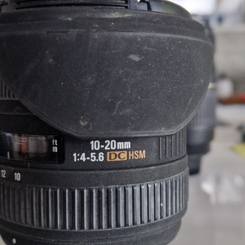 Sigma EX 10-20mm F4/5.6 DC HSM Nikon DX Mount Wide Angle Lens Inc UV filter,case