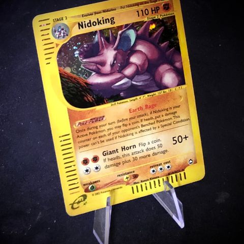Strøken Nidoking H18/H32 Holo - Pokemon TCG Aquapolis