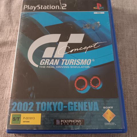 Gran turismo cover og manual til Playstation 2