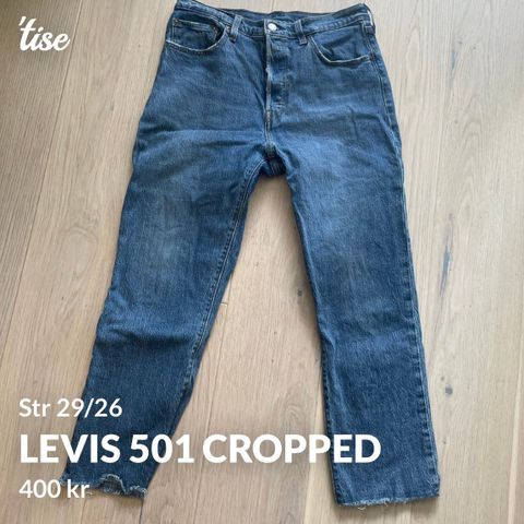 Levis 501 cropped 29/26