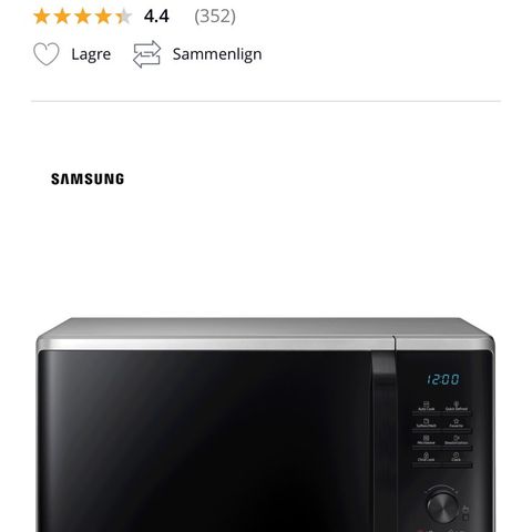 Samsung mikrobølgeovn