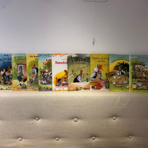 Barnebøker av Sven Nordqvist GUBBEN OG KATTEN