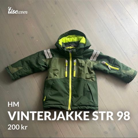 Vinterjakke str 98