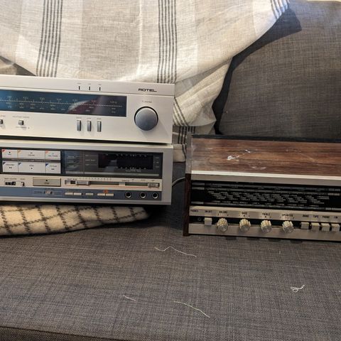 Stereo komponenter vintage selges, 70-80tallet.