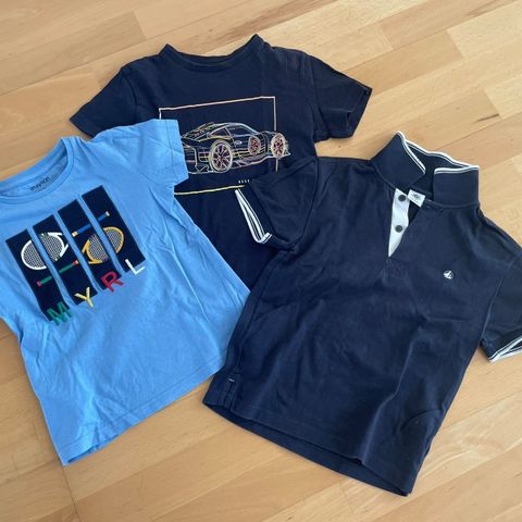 Mayoral/Petit Bateau t-skjorter & pique str 6 år