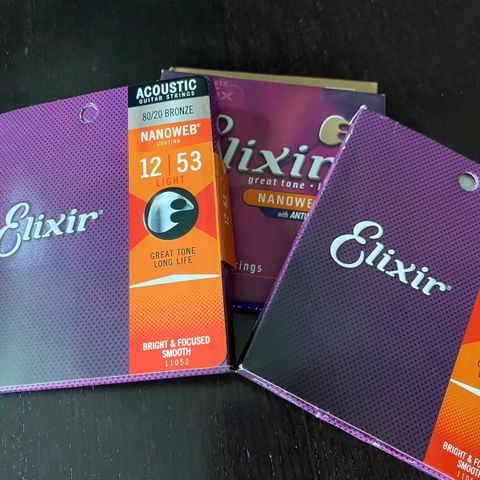 Elixir Acoustic Guitar strings (12-53)