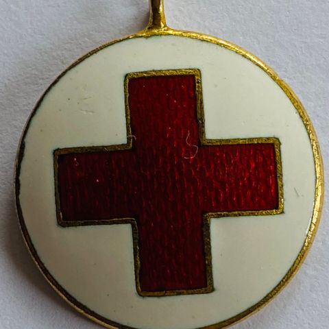 Anheng charm medalje røde kors sykehus vintage retro