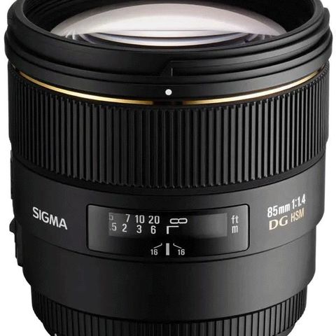 Sigma 85mm f/1.4 (EX DG HSM) til Canon EF-fatning