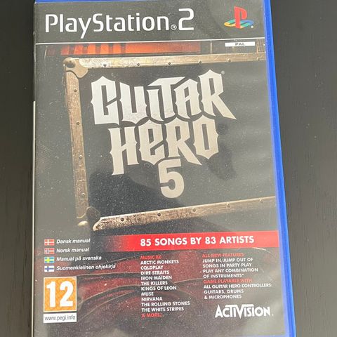 Guitar Hero 5 Playstation 2 Ps2