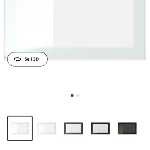 GLASSVIKEN IKEA viteineskapdør