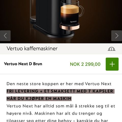 Nespresso Vertuo next premium
