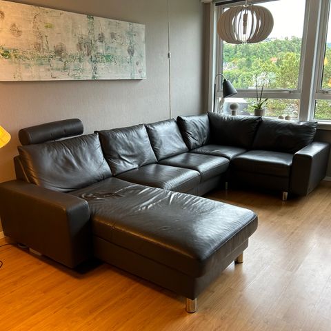 Ekornes Stressless modulsofa i skinn