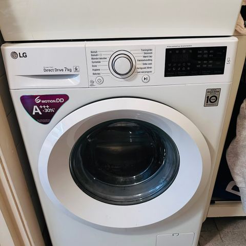 LG vaskemaskin og Siemens tørketrommel