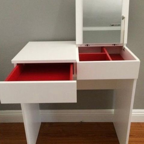 Ikea BRIMNES Sminkebord, hvit