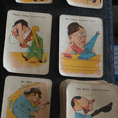 De Løyerlige Familier - gammelt kortspill