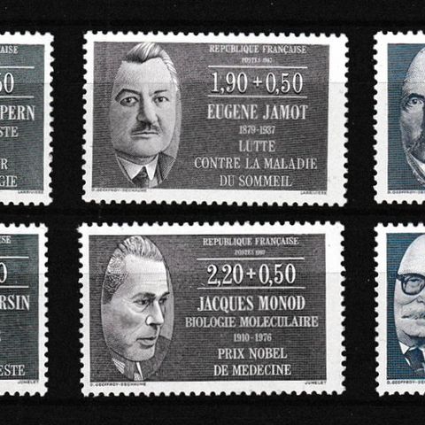 Frankrike 1987 - Berømte personer - postfrisk serie (F39)