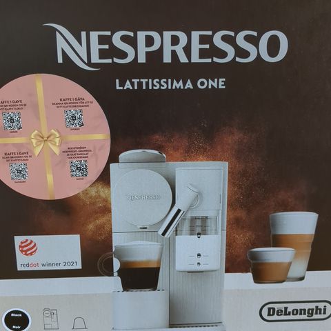 Svart Nespresso Latissima One DeLonghi