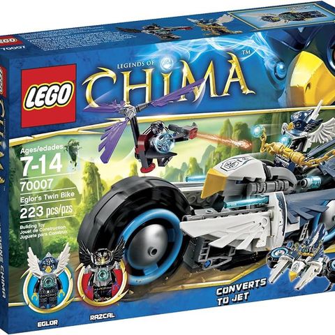 LEGO 70007 LEGENDS OF CHIMA - EGLOR´S TWIN BIKE (EGLORS DUOMOTORSYKKEL)