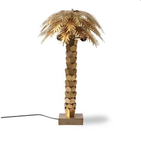 Brass Palm lampe fra HK Living