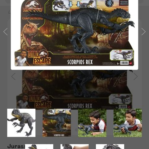 Jurassic World Figur Scorpious Rex Dino Smash n' Bash