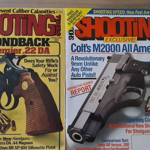 Våpenblader, "Shooting Times", januar 1981-mai 1991