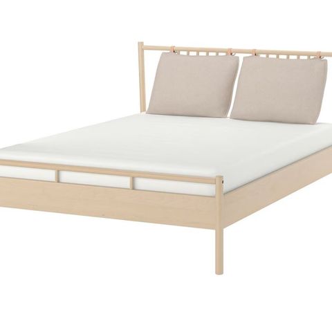 Ikea BJÖRKSNÄS seng med Hövåg madrass 160x200