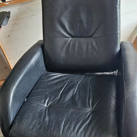 God gammel recliner skinnstol