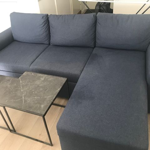 Blå sofa/ sovesofa