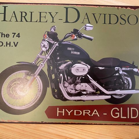 Harley Davidson skilt