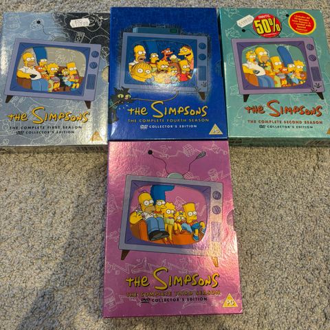 The Simpsons sesong 1, 2, 3, 4