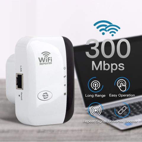 300 Mbps trådløs WIFI Repeater - Wifi Extender / Forsterker /WiFi Booster