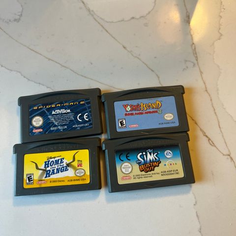 Diverse gameboy advance spill til salgs!