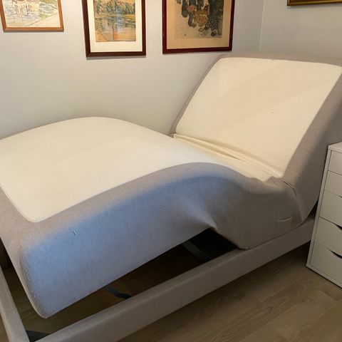 Ny pris: Wonderland regulerbar seng med fjernkontroll 105x210