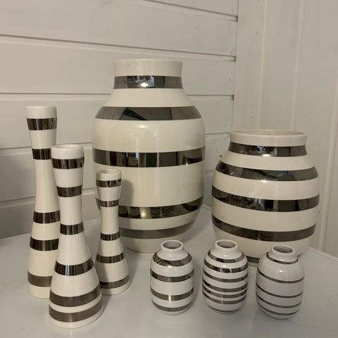 Kahler sølv vaser og lysestaker
