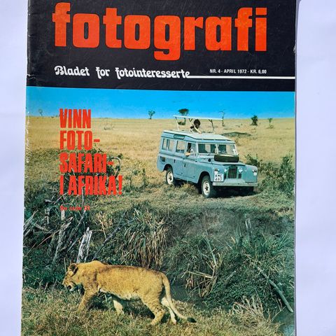 Bladet FOTOGRAFI, 42 stk. fra 1972 til 2011