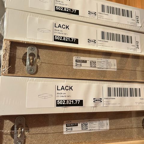 5 Lack IKEA hyller
