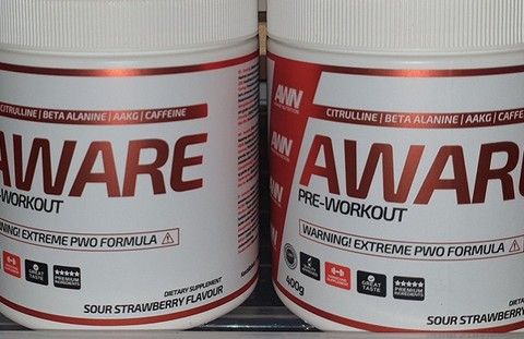 Aware PWO 400g - sour strawberry flavour