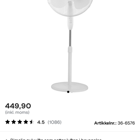 Gulvvifte fra Clas Ohlson