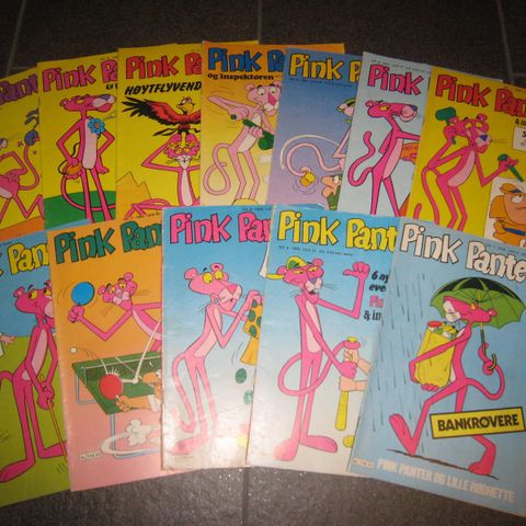 23 stk Pink Panter 1978-91
