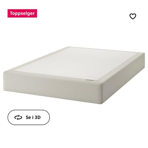Snarum seng fra IKEA selges