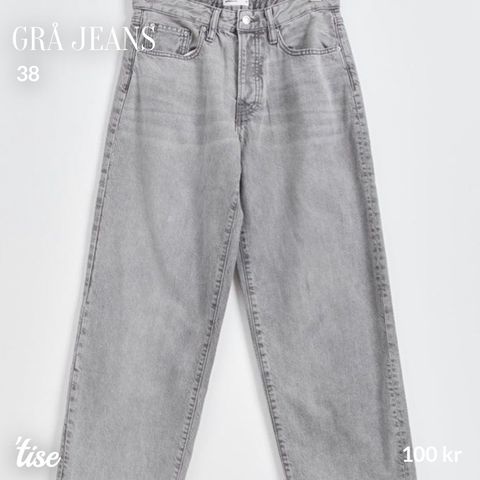 grå jeans
