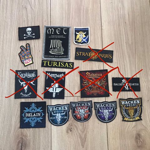 Patches / merker for battle vest