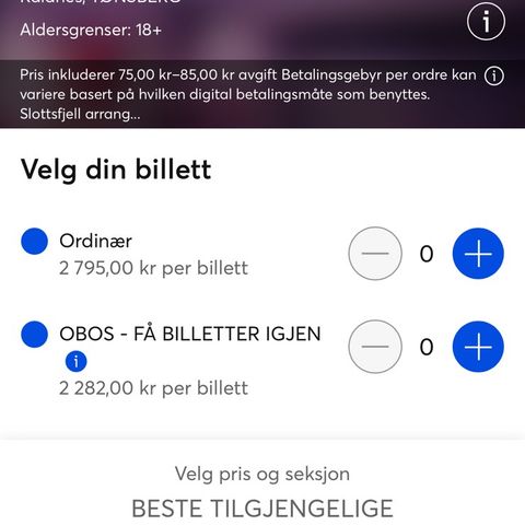 4x Slottsfjell billetter 2024