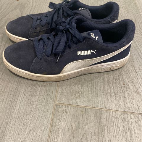 Puma sko mørkeblå str 42