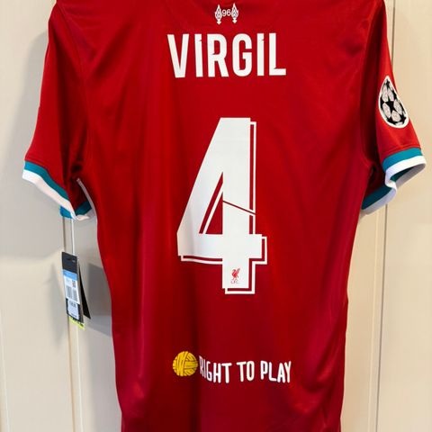 Liverpool 2020/21 Virgil van Dijk Fotballdrakt BNWT (M)